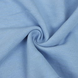 Ткань Футер 3-х нитка, Петля, цвет Светло-Голубой (на отрез)  в Ступино