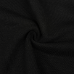 Ткань Футер 3-х нитка, Петля, цвет Черный (на отрез)  в Ступино