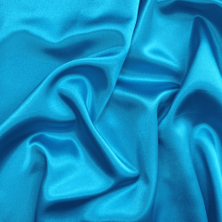 *Ткань Атлас-сатин, цвет Голубой (на отрез)  в Ступино