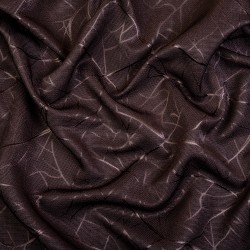 Ткань Блэкаут для штор &quot;Ледовое тиснение цвет Темно-Коричневый&quot; (на отрез)  в Ступино