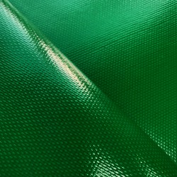 Ткань ПВХ 600 гр/м2 плотная, Зелёный (Ширина 150см), на отрез  в Ступино