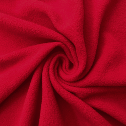 Флис Односторонний 130 гр/м2, цвет Красный (на отрез)  в Ступино