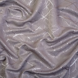 Ткань Блэкаут для штор светозатемняющая 75% &quot;Ледовое тиснение  Серый&quot;   в Ступино