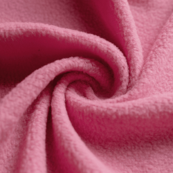 Флис Односторонний 130 гр/м2, цвет Розовый (на отрез)  в Ступино