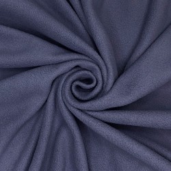 Ткань Флис Односторонний 130 гр/м2, цвет Темно-серый (на отрез)  в Ступино