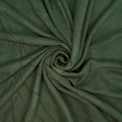 Ткань Флис Односторонний 130 гр/м2, цвет Темный хаки (на отрез)  в Ступино