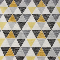 Интерьерная ткань Дак (DUCK), принт &quot;Малые Треугольники&quot; (на отрез)  в Ступино