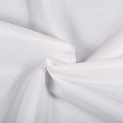 Ткань подкладочная Таффета 190Т, цвет Белый (на отрез)  в Ступино
