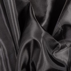 Подкладочная Таффета 190Т, цвет Черный (на отрез)  в Ступино