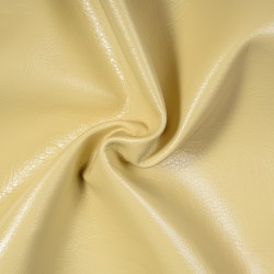 Ткань Дерматин (Кожзам) для мебели, цвет Кремовый (на отрез)  в Ступино