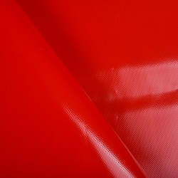 Ткань ПВХ 450 гр/м2, Красный (на отрез)  в Ступино
