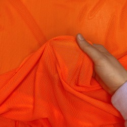 Трикотажная Сетка 75 г/м2, цвет Оранжевый (на отрез)  в Ступино