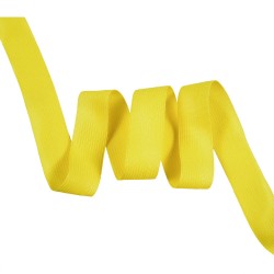 Окантовочная лента-бейка, цвет Жёлтый 22мм (на отрез)  в Ступино